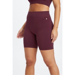 Cloud Seamless High-Waisted 7" Bright Burgundy