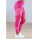 High-Waisted Seamless Colorblock Capri Very Berry Multi