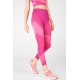 High-Waisted Seamless Colorblock Capri Very Berry Multi