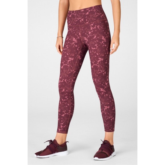 Define PowerHold High-Waisted 7/8 Yoga Legging Black Cherry Adora