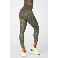 Define PowerHold High-Waisted 7/8 Yoga Legging Ranger Green Small Marbleize