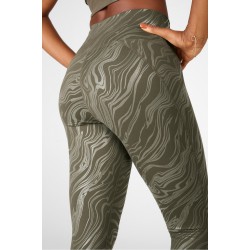 Define PowerHold High-Waisted 7/8 Yoga Legging Ranger Green Small Marbleize