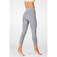 High-Waisted Heatherknit 7/8 Grey Heather