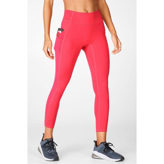 Trinity Motion365 Mid-Rise 7/8 Yoga Legging Lipstick Red