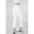 Dynamic High-Waisted Lattice 7/8 White/White Logo