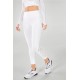 Dynamic High-Waisted Lattice 7/8 White/White Logo