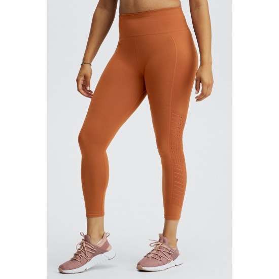 Sync Seamless High-Waisted 7/8 Yoga Legging Burnt Brick