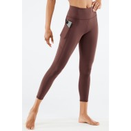 Oasis PureLuxe High-Waisted 7/8 Yoga Legging Saddle Brown