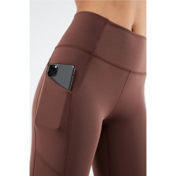 Oasis PureLuxe High-Waisted 7/8 Yoga Legging Saddle Brown