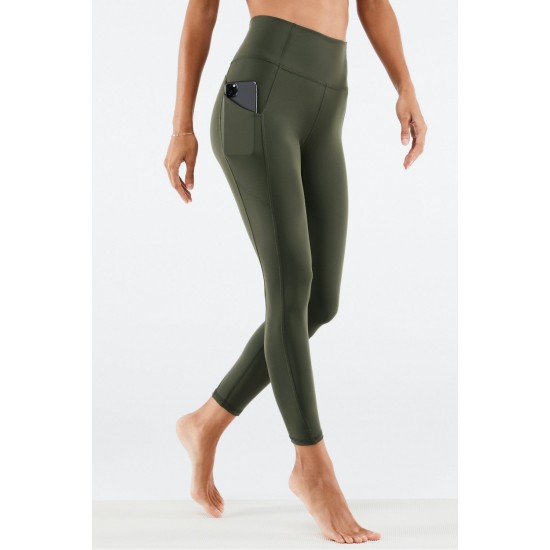 Oasis PureLuxe High-Waisted 7/8 Yoga Legging Army