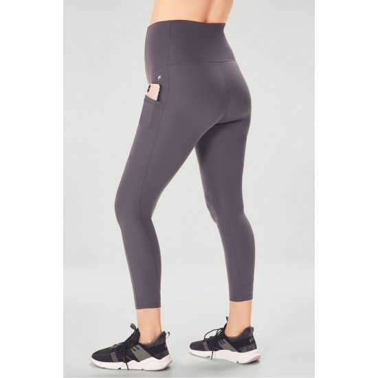 PureLuxe High-Waisted Maternity 7/8 Yoga Legging Iron