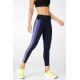 Trinity High-Waisted Run 7/8 Black/Electric Violet Multi