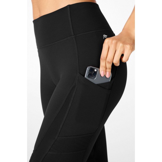 Anywhere High-Waisted Moto 7/8 Black