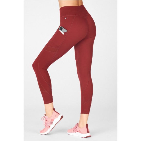 Anywhere High-Waisted Moto 7/8 Umbria Red