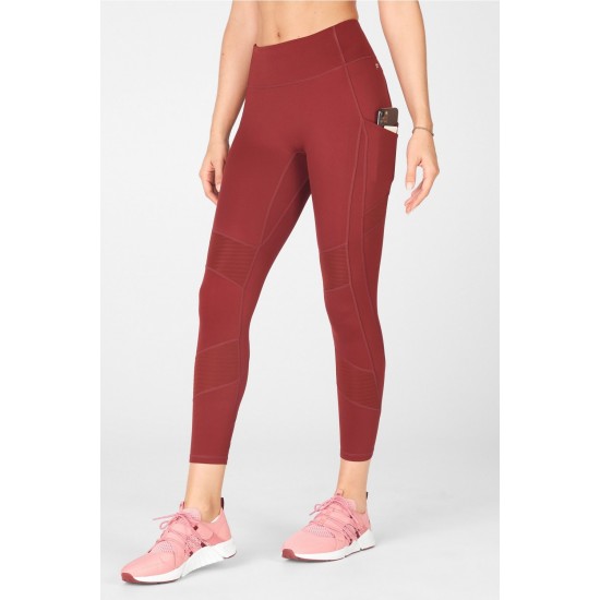 Anywhere High-Waisted Moto 7/8 Umbria Red