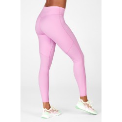 High-Waisted Motion365 Paneled Yoga Legging Black/Misty Lilac/Teaberry