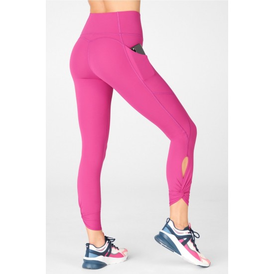 Oasis PureLuxe High-Waisted Twist 7/8 Yoga Legging Very Berry