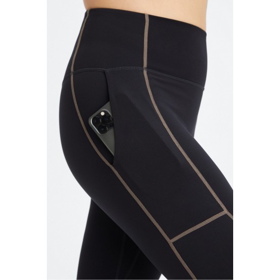 Trinity Motion365 HW Utility Yoga Legging Black/Willow Bark