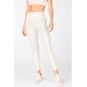 PureLuxe High-Waisted Iridescent 7/8 Yoga Legging Pearlescent Ivory