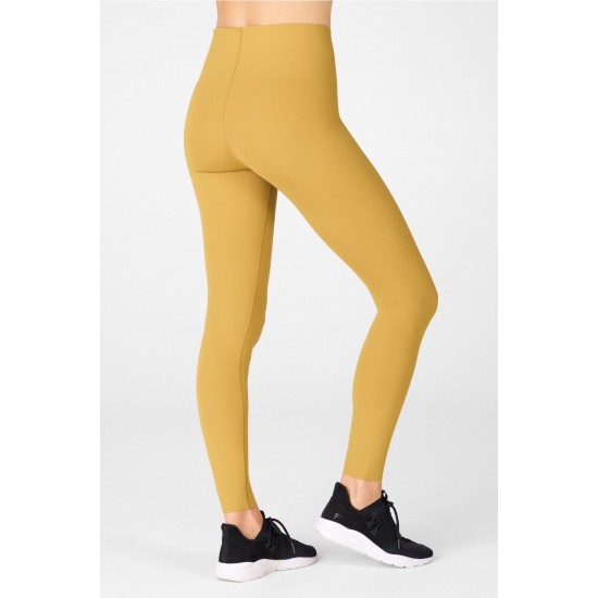 High-Waisted PureLuxe Minimal Yoga Legging Warm Olive