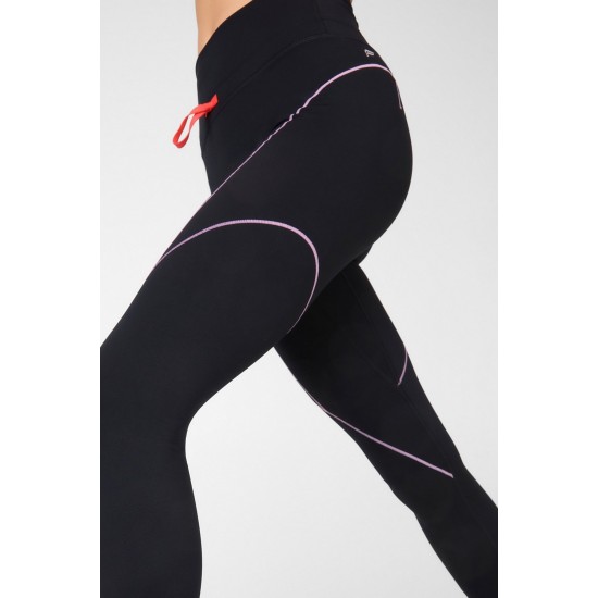 High-Waisted Motion365 Paneled Yoga Legging Black/Misty Lilac/Teaberry High-Waisted Motion365 Paneled Yoga Legging Black/Misty Lilac/Teaberry