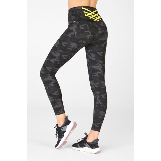 Boost PowerHold High-Waisted 7/8 Yoga Legging Charcoal Camo/Leaf