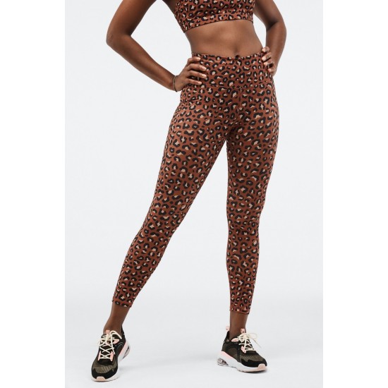 Boost PowerHold High-Waisted 7/8 Yoga Legging Mocha Meru/Black