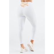 Boost PowerHold High-Waisted 7/8 Yoga Legging White/Shorewood/Pink Cloud