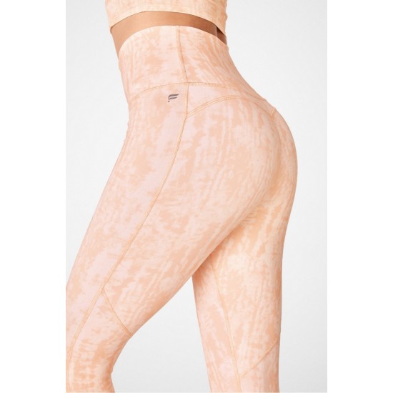 PureLuxe Ultra High-Waisted 7/8 Yoga Legging Shibori Stripe