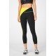 High-Waisted Motion365 Zip Pocket 7/8 Black/Zest