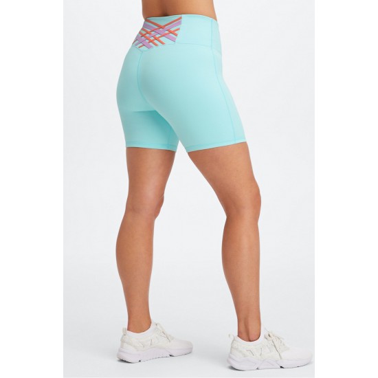 Boost PowerHold High-Waisted 6 Yoga Short Crystal Wave/Multi