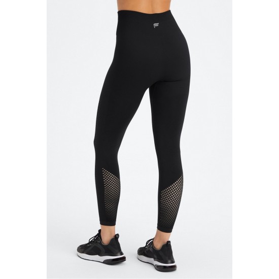 Sync Seamless High-Waisted 7/8 Yoga Legging Black