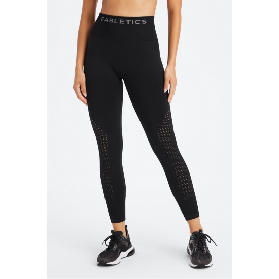 Sync Seamless High-Waisted 7/8 Yoga Legging Black