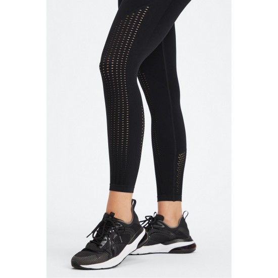 Sync Seamless High-Waisted 7/8 Yoga Legging Black