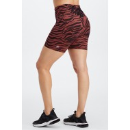 Boost PowerHold High-Waisted 6" Yoga Short Mahogany Zebra Stroke/Black