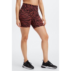 Boost PowerHold High-Waisted 6" Yoga Short Mahogany Zebra Stroke/Black