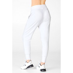 Eco-Conscious Terry Yoga Jogger White