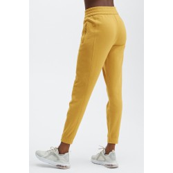 Eco-Conscious Slim Yoga Sweatpant Mustard