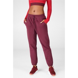 Logan Yoga Sweatpant Black Cherry