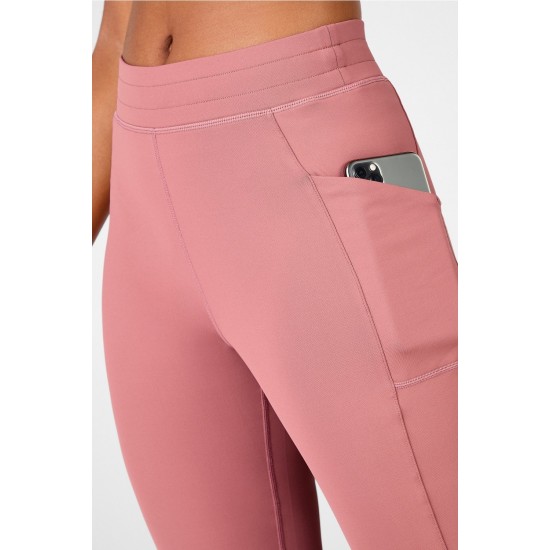 ThermaFlex High-Waisted Pocket Yoga Jogger Cherry Mocha