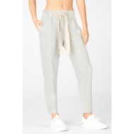 Emery Tapered Yoga Pant Light Grey Heather/Latte