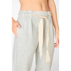 Emery Tapered Yoga Pant Light Grey Heather/Latte