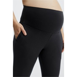 Lounge Terry Maternity Yoga Jogger Black