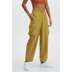 Eleanor Cargo Track Yoga Pant Warm Olive