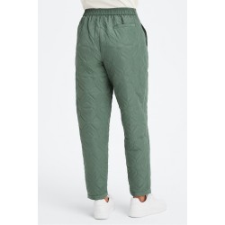 Apres Ski Quilted Yoga Pant Smoke Green